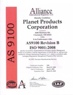 ISO 9001:2000 Certificate - Planet Products Corporation
